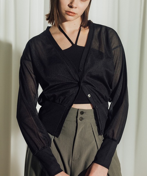 CITY TOKYO(シティトウキョウ)の「【CITY TOKYO/シティートウキョウ】2piece Tops/ツーピーストップス/セットアイテム(カーディガン/ボレロ・レディース・ホワイト・FREE)」の14枚目の写真