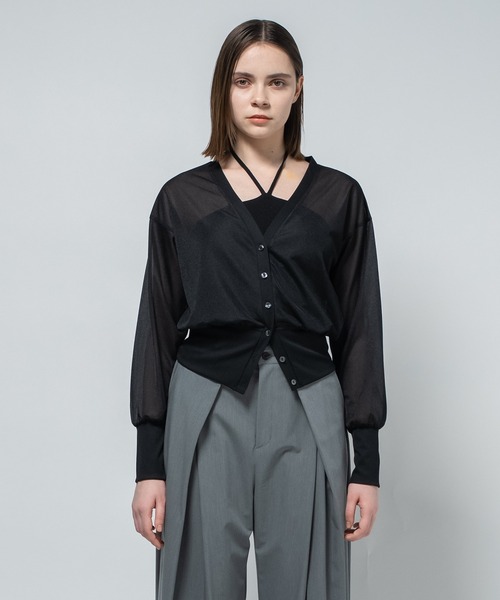 CITY TOKYO(シティトウキョウ)の「【CITY TOKYO/シティートウキョウ】2piece Tops/ツーピーストップス/セットアイテム(カーディガン/ボレロ・レディース・ホワイト・FREE)」の15枚目の写真