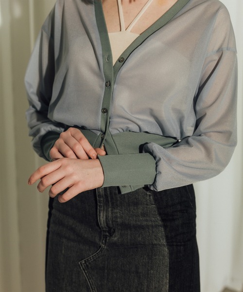 CITY TOKYO(シティトウキョウ)の「【CITY TOKYO/シティートウキョウ】2piece Tops/ツーピーストップス/セットアイテム(カーディガン/ボレロ・レディース・ホワイト・FREE)」の12枚目の写真