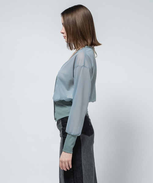 CITY TOKYO(シティトウキョウ)の「【CITY TOKYO/シティートウキョウ】2piece Tops/ツーピーストップス/セットアイテム(カーディガン/ボレロ・レディース・ホワイト・FREE)」の5枚目の写真