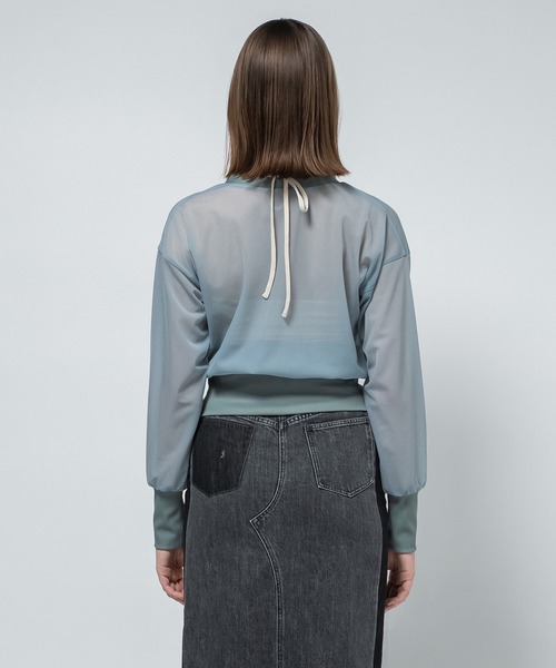 CITY TOKYO(シティトウキョウ)の「【CITY TOKYO/シティートウキョウ】2piece Tops/ツーピーストップス/セットアイテム(カーディガン/ボレロ・レディース・ホワイト・FREE)」の6枚目の写真