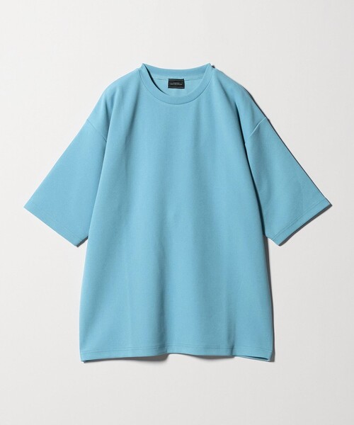 green label relaxing(グリーンレーベルリラクシング)の「アムンゼン ツイル クルーネック 半袖 Tシャツ カットソー -吸水速乾・UVカット・抗菌-(Tシャツ/カットソー・メンズ・ダークグレー/ライトグレー/ライトブルー・XL/S/M/L)」の14枚目の写真