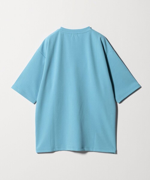 green label relaxing(グリーンレーベルリラクシング)の「アムンゼン ツイル クルーネック 半袖 Tシャツ カットソー -吸水速乾・UVカット・抗菌-(Tシャツ/カットソー・メンズ・ダークグレー/ライトグレー/ライトブルー・XL/S/M/L)」の15枚目の写真