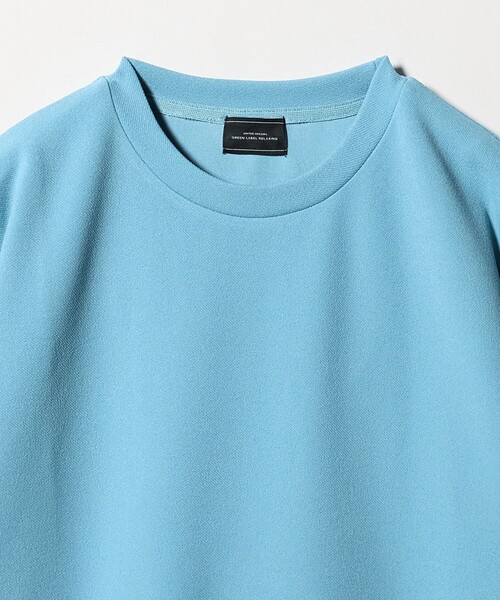 green label relaxing(グリーンレーベルリラクシング)の「アムンゼン ツイル クルーネック 半袖 Tシャツ カットソー -吸水速乾・UVカット・抗菌-(Tシャツ/カットソー・メンズ・ダークグレー/ライトグレー/ライトブルー・XL/S/M/L)」の16枚目の写真