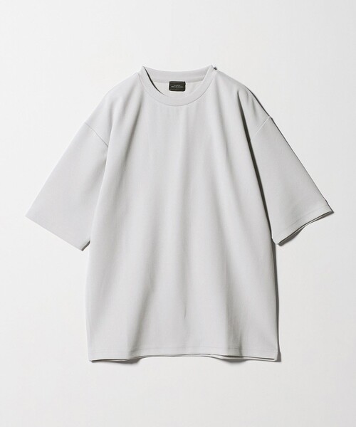 green label relaxing(グリーンレーベルリラクシング)の「アムンゼン ツイル クルーネック 半袖 Tシャツ カットソー -吸水速乾・UVカット・抗菌-(Tシャツ/カットソー・メンズ・ダークグレー/ライトグレー/ライトブルー・XL/S/M/L)」の20枚目の写真