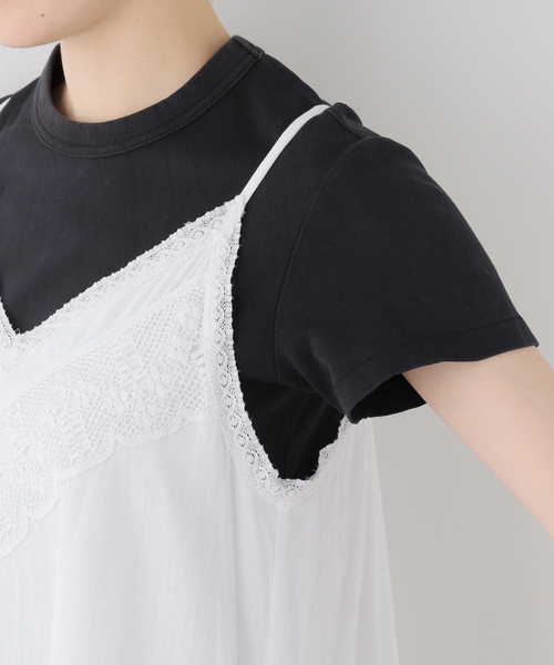 normment(ノーメント)の「normment/ノーメント MANNY LACE CAMI DRESS S26S-2245(ワンピース・レディース・ホワイト/レッド・FREE)」の5枚目の写真