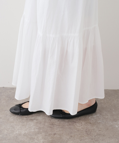 normment(ノーメント)の「normment/ノーメント MANNY LACE CAMI DRESS S26S-2245(ワンピース・レディース・ホワイト/レッド・FREE)」の7枚目の写真