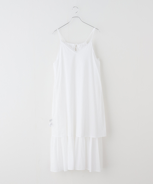 normment(ノーメント)の「normment/ノーメント MANNY LACE CAMI DRESS S26S-2245(ワンピース・レディース・ホワイト/レッド・FREE)」の9枚目の写真