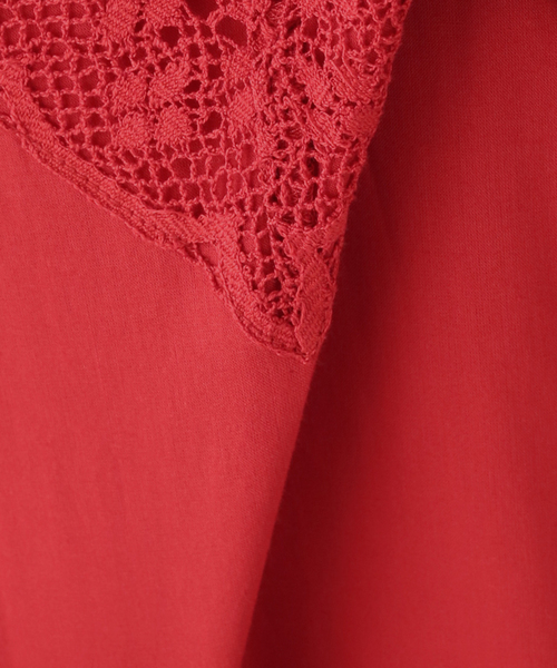 normment(ノーメント)の「normment/ノーメント MANNY LACE CAMI DRESS S26S-2245(ワンピース・レディース・ホワイト/レッド・FREE)」の13枚目の写真