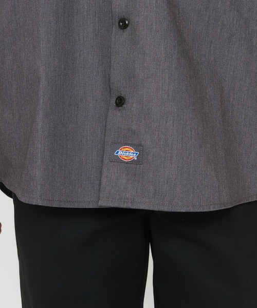 Dickies(ディッキーズ)の「Dickies/ディッキーズ ライト ワークシャツ 半袖 (Japan fit)(シャツ/ブラウス・メンズ・ヘザーグレー/ブラック/ライトベージュ/スカイブルー・LARGE/MEDIUM/X-LARGE)」の16枚目の写真