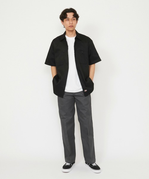 Dickies(ディッキーズ)の「Dickies/ディッキーズ ライト ワークシャツ 半袖 (Japan fit)(シャツ/ブラウス・メンズ・ヘザーグレー/ブラック/ライトベージュ/スカイブルー・LARGE/MEDIUM/X-LARGE)」の17枚目の写真