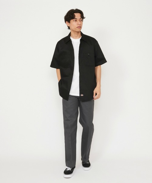 Dickies(ディッキーズ)の「Dickies/ディッキーズ ライト ワークシャツ 半袖 (Japan fit)(シャツ/ブラウス・メンズ・ヘザーグレー/ブラック/ライトベージュ/スカイブルー・LARGE/MEDIUM/X-LARGE)」の18枚目の写真