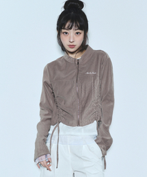 NICK&NICOLE(�j�b�N�A���h�j�R�[��)��SUEDE STRING JACKET_BEIGE(MA-1)