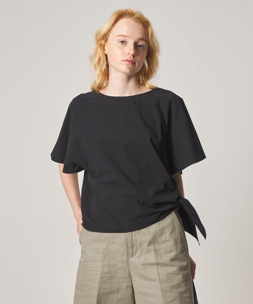 Steven Alan(スティーブンアラン)の「<Steven Alan>コットン タイ ブラウス(シャツ/ブラウス・レディース・オリーブ/ブラック・FREE)」の2枚目の写真