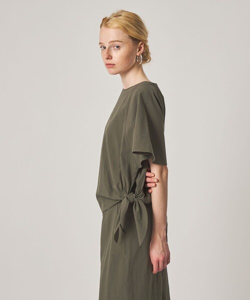 Steven Alan(スティーブンアラン)の「<Steven Alan>コットン タイ ブラウス(シャツ/ブラウス・レディース・オリーブ/ブラック・FREE)」の4枚目の写真