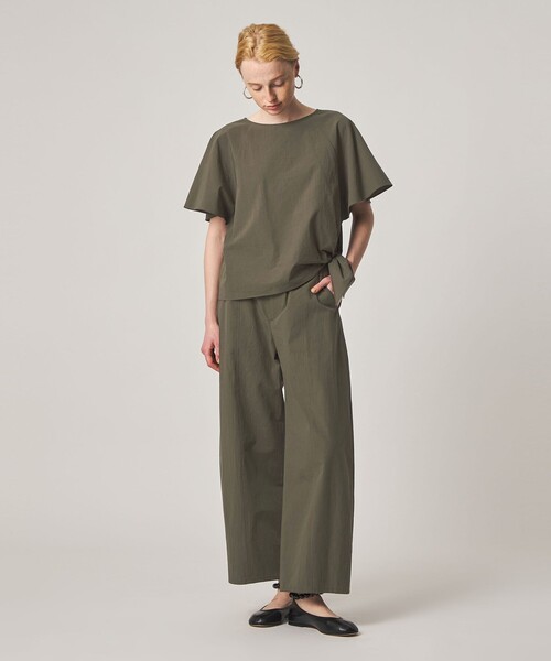 Steven Alan(スティーブンアラン)の「<Steven Alan>コットン タイ ブラウス(シャツ/ブラウス・レディース・オリーブ/ブラック・FREE)」の5枚目の写真
