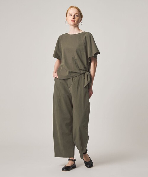 Steven Alan(スティーブンアラン)の「<Steven Alan>コットン タイ ブラウス(シャツ/ブラウス・レディース・オリーブ/ブラック・FREE)」の6枚目の写真