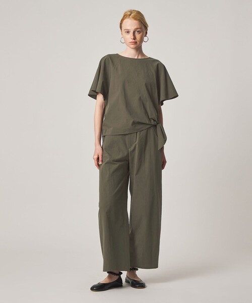 Steven Alan(スティーブンアラン)の「<Steven Alan>コットン タイ ブラウス(シャツ/ブラウス・レディース・オリーブ/ブラック・FREE)」の7枚目の写真