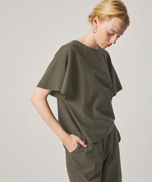 Steven Alan(スティーブンアラン)の「<Steven Alan>コットン タイ ブラウス(シャツ/ブラウス・レディース・オリーブ/ブラック・FREE)」の8枚目の写真
