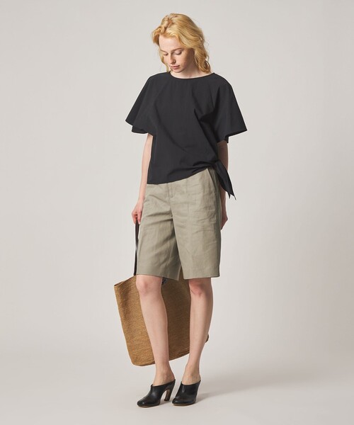 Steven Alan(スティーブンアラン)の「<Steven Alan>コットン タイ ブラウス(シャツ/ブラウス・レディース・オリーブ/ブラック・FREE)」の14枚目の写真