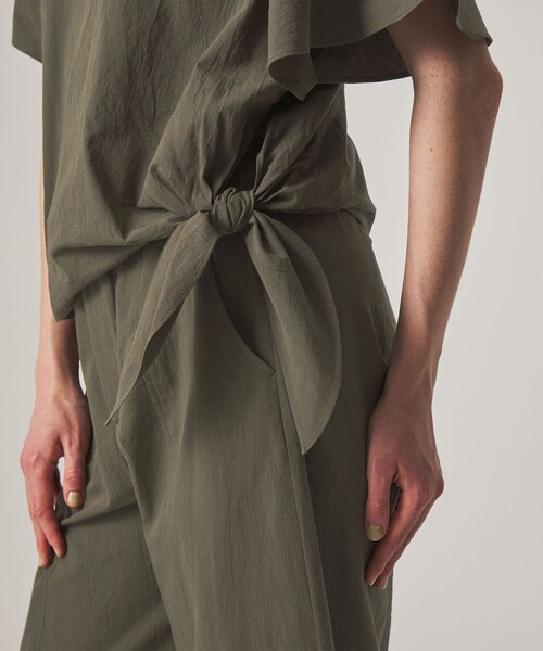 Steven Alan(スティーブンアラン)の「<Steven Alan>コットン タイ ブラウス(シャツ/ブラウス・レディース・オリーブ/ブラック・FREE)」の22枚目の写真