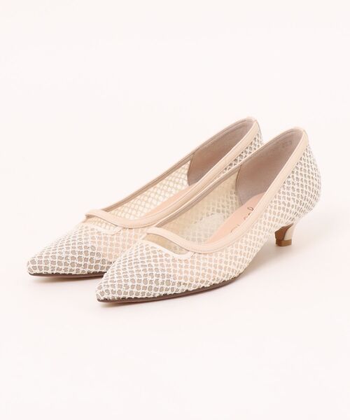 Bridget Birkin(ブリジットバーキン)の「【Bridget Birkin】甲アクセントポインテッドパンプス (51031B)(パンプス・レディース・ベージュ/ブラック/ホワイト・23/24/22.5/24.5/23.5)」の2枚目の写真