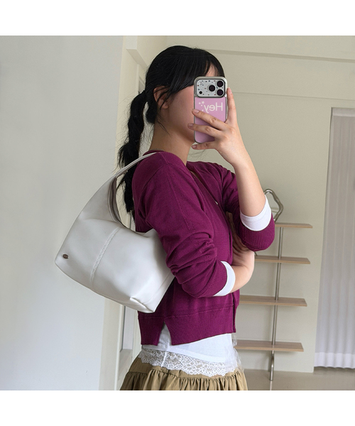 MCLANEE(マックラニー)の「ポコスモールショルダーバッグ(ショルダーバッグ・レディース・シルバー/ブラック/アイボリー/スカイブルー/イエロー/ダークブラウン・ONE SIZE)」の2枚目の写真