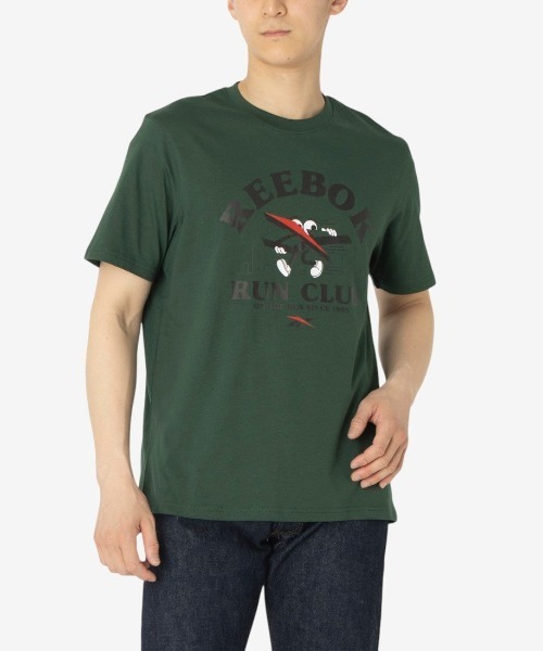 Reebok(リーボック)の「ランナー グラフィック Tシャツ / RUNNER GRAPHIC TEE(Tシャツ/カットソー・メンズ・グレイッシュベージュ/ホワイト/グリーン・SMALL/X-LARGE/LARGE)」の5枚目の写真