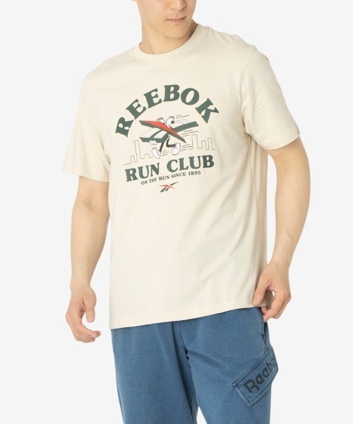 Reebok(リーボック)の「ランナー グラフィック Tシャツ / RUNNER GRAPHIC TEE(Tシャツ/カットソー・メンズ・グレイッシュベージュ/ホワイト/グリーン・SMALL/X-LARGE/LARGE)」の6枚目の写真