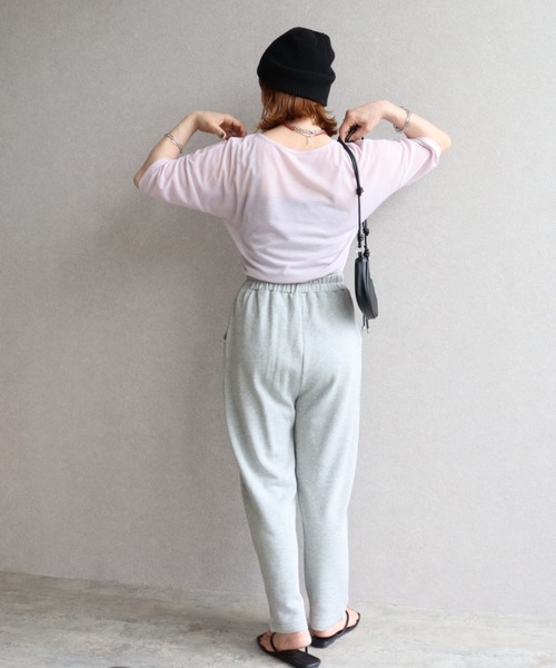 zena(ジェナ)の「シアースラブウエストマークTee(Tシャツ/カットソー・レディース・オフホワイト/ラベンダー/ブラック・MEDIUM)」の14枚目の写真