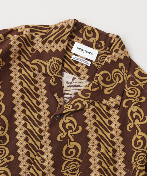 JOURNAL STANDARD(ジャーナルスタンダード)の「potato head / ポテトヘッド H/S SHIRTS "DESA POTATO HEAD"(シャツ/ブラウス・メンズ・チョコ・LARGE/MEDIUM)」の6枚目の写真