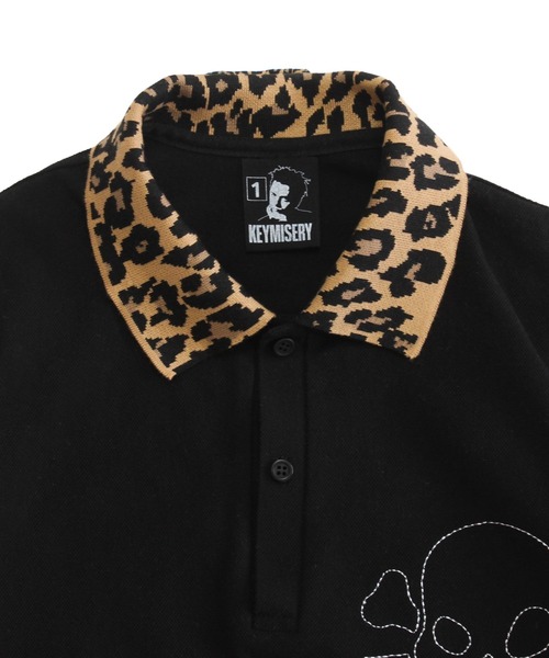 A'GEM/9 × .kom 『KEYMISERY/キーミザリー』Leopard Crop PK T-shirt