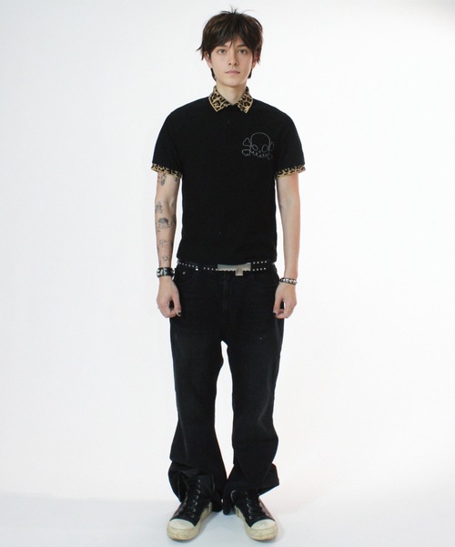 A'GEM/9 × .kom 『KEYMISERY/キーミザリー』Leopard Crop PK T-shirt