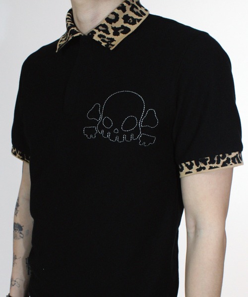 A'GEM/9 × .kom 『KEYMISERY/キーミザリー』Leopard Crop PK T-shirt