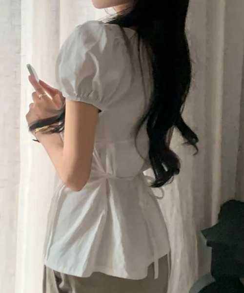 AVYL(アヴィル)の「フロントリボン ブラウス(Tシャツ/カットソー・レディース・ホワイト/ブラック・M)」の20枚目の写真