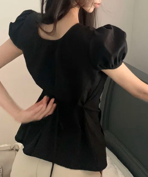 AVYL(アヴィル)の「フロントリボン ブラウス(Tシャツ/カットソー・レディース・ホワイト/ブラック・M)」の22枚目の写真