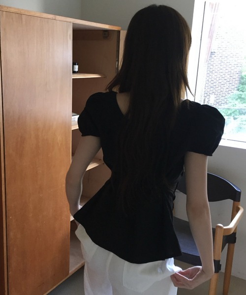 AVYL(アヴィル)の「フロントリボン ブラウス(Tシャツ/カットソー・レディース・ホワイト/ブラック・M)」の14枚目の写真