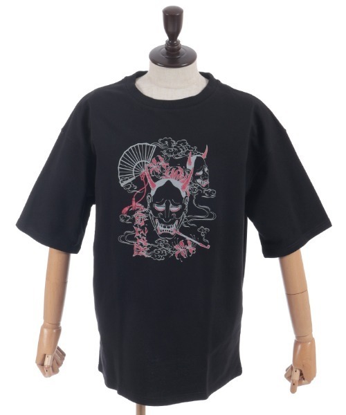 REZEN(リゼン)の「般若×煙管Tシャツ(Tシャツ/カットソー・メンズ・ローズ/ブルーパープル/レッドパープル・FREE)」の15枚目の写真