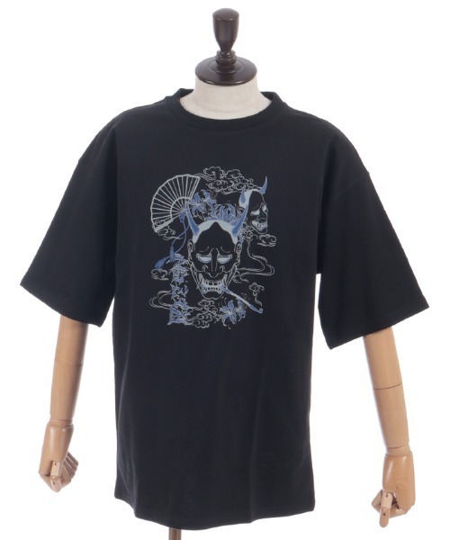 REZEN(リゼン)の「般若×煙管Tシャツ(Tシャツ/カットソー・メンズ・ローズ/ブルーパープル/レッドパープル・FREE)」の20枚目の写真