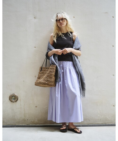 Rouge vif(ルージュヴィフ)の「総針編みノースリーブニット/サマーニット/夏服/オフィス(ニット/セーター・レディース・ダークブラウン/ベージュ/ブラック・フリー)」の19枚目の写真