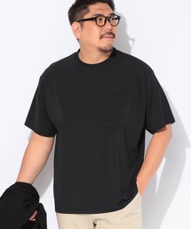 Tシャツ 半袖 メンズ 大きいサイズ ヒヤテック ストレッチ メッシュ ポケット付き カットソー B&T CLUB (ビーアンドティークラブ)