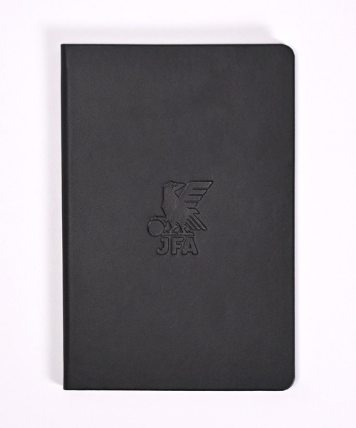 JFA STORE】 A5メモ帳 JFAエンブレム型押し PUレザーカバー しおり付き