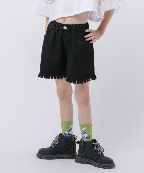 URBAN CHERRY(アーバンチェリー)の「フリンジショートパンツ(その他パンツ・キッズ・ホワイト/ブラック・110cm/120cm/130cm)」の22枚目の写真