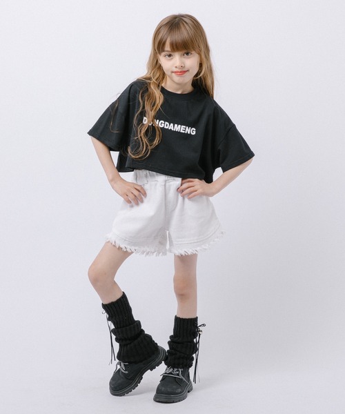 URBAN CHERRY(アーバンチェリー)の「フリンジショートパンツ(その他パンツ・キッズ・ホワイト/ブラック・110cm/120cm/130cm)」の7枚目の写真