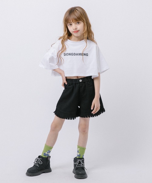 URBAN CHERRY(アーバンチェリー)の「フリンジショートパンツ(その他パンツ・キッズ・ホワイト/ブラック・110cm/120cm/130cm)」の8枚目の写真