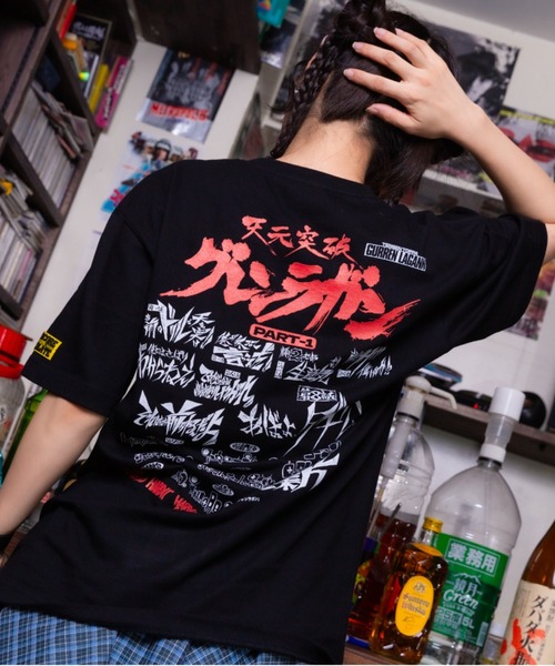 ハードコアチョコレート(ハードコアチョコレート)の「天元突破グレンラガン/PART-1Tシャツ(グレン団ブラック)(Tシャツ/カットソー・メンズ・ブラック・XX-LARGE/LARGE/X-LARGE)」の8枚目の写真