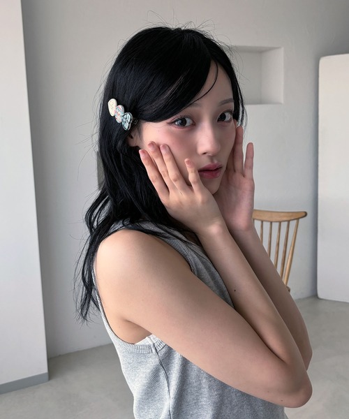 kutir（クティール）の「kutirlune／2セットボタンハートヘアピン（ヘアピン・レディース・ピンク/ブルー/レッド・FREE）」の10枚目の写真