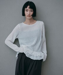 EMMEL REFINES（エメルリファインズ）の「＜EMMEL REFINES＞EM スソティアード フリル プルオーバー（Tシャツ/カットソー・レディース）」