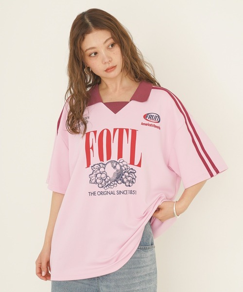 FRUIT OF THE LOOM(フルーツオブザルーム)の「【FRUIT OF THE LOOM / BAYFLOW】ゲームT(WOMEN)(Tシャツ/カットソー・レディース・ブルー/ピンク・FREE)」の9枚目の写真