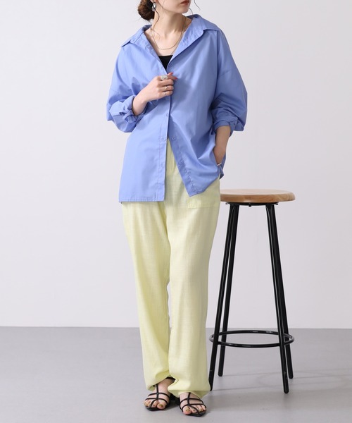 OMNES(オムネス)の「麻レーヨン リラックスワイドイージーパンツ(その他パンツ・レディース・イエロー/ラベンダー・WOMENS XL/WOMENS L/WOMENS M)」の20枚目の写真